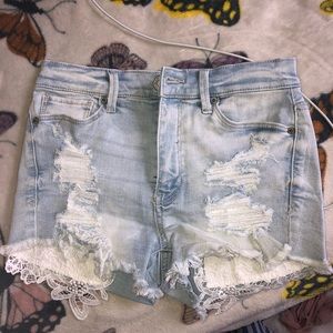 Mudd Juniors Light Blue Jean Shorts